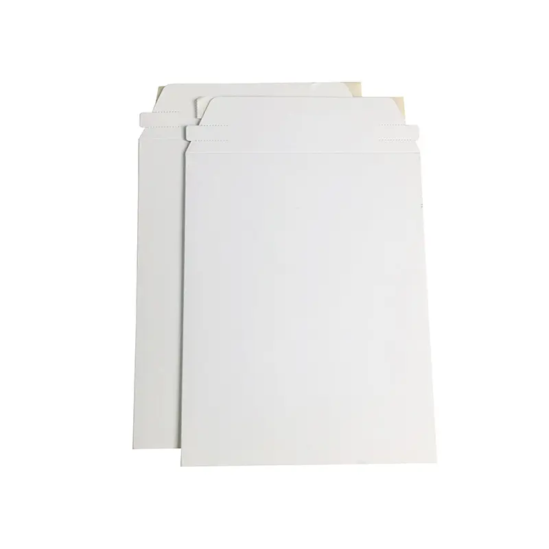 Sobres de cartón blanco rígido para correo plano Stay barato