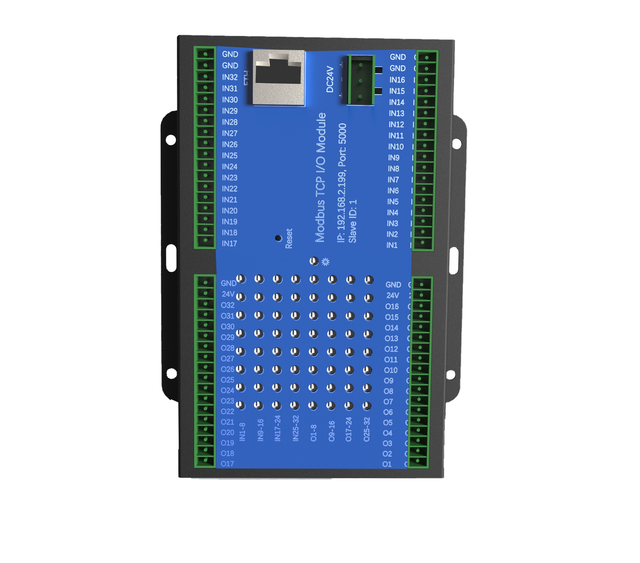Modbus TCP IO Module Controller Ethernet 100Mbps 64 Channels Standard Modbus TCP PROTOCOL