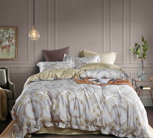 100% Lyocell tencel <strong>Comforter</strong> <strong>Set</strong> Printed Flower Bedding <strong>Set</strong> Environmental Home Use Bedsheet <strong>Set</strong> - Product Image 1