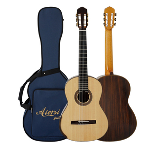 <span class=keywords><strong>Guitarra</strong></span> Clásica <span class=keywords><strong>Española</strong></span> Smallman, Marca Aiersi, Profesional, Hecha a Mano, con Arco en la Espalda - Product Image 3