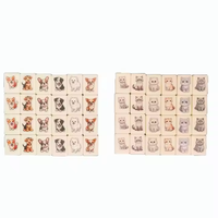 Puzzelspel Mahjong Set Aan Zee Escape Aangepaste Vlag Emoj Fruit Patroon Mahjong Tegels Poker Chips Type