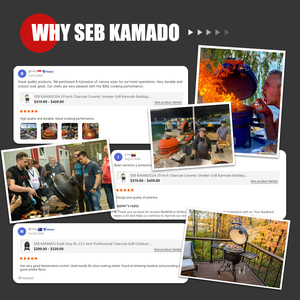 SEB Kamado fabricante 26 pulgadas ahumador carbón barbacoa parrillas <span class=keywords><strong>Asador</strong></span> De carbono cerámica barbacoa Kamado Grill - Product Image 4