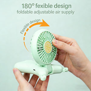 Nuevo ventilador USB mini portátil de mano, ventilador de cuello portátil para exteriores, ventilador de mesa plegable creativo para escritorio. - Product Image 2