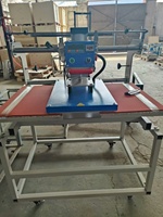 Presse à chaud pneumatique 40*50CM, haute efficacité, double station, machine automatique d'impression par sublimation pour vêtements et t-shirts