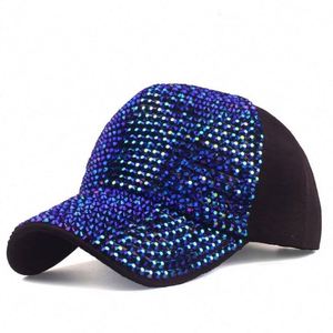Gorra Snapback Personalizada 2025 para Hombre y Mujer con Visera Curva, Malla Brillante, Estilo Hip Hop, Gorra Trucker Brillante con Tachuelas y Pedrería, Gorra de Béisbol - Product Image 6