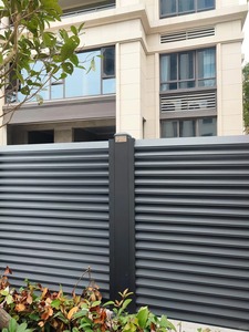 קל להרכבה אלומיניום מתכת שטוחה אטריות קיר גבול גדר תנועה בטוחה חסמי קהילות וילה פרטית אזורים הנוסעים - Product Image 4