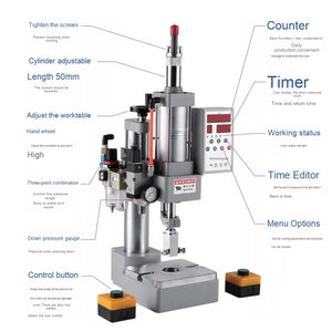 BANGYE DZ Single-Column Series Fully Automatic Small Desktop <strong>Punch</strong> Press Pneumatic Punching <strong>Machine</strong> 220V 0.75KW - Product Image 2