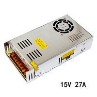 S-400-15 400W catu daya industri LED keluaran tunggal AC 110V/220V DC 15V 27A 60Hz sakelar catu daya frekuensi