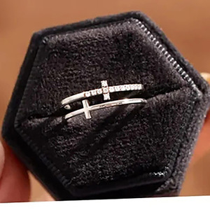 Slim <b>Band</b> Ring Vintage Minimal Design Finger Ring for Women - Product Image 6