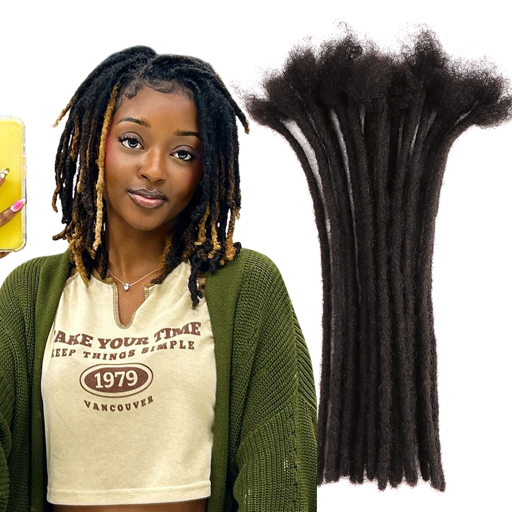 00:36Verified Suppliers Locks Cheveux Naturel High Quality Permanent Locs Extension Human Hair Dreadlocks Human Hair Extensions$0.66-2.87$0.82-3.5920% offMin. Order: 1 strandAdd to cartChat now - Image 1