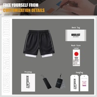 Shorts de basketball respirants en maille de haute qualité avec logo personnalisé pour hommes, imprimés, athlétiques, à séchage rapide, avec doublure de compression