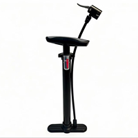 Jinta 100PSI Portable Mini Mountain Bike Manual Air Pump, Compatible with Reversible Presta/Schrader Valves