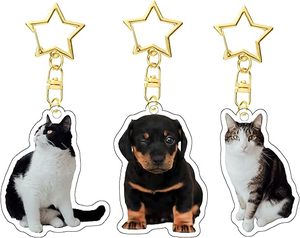 Llavero de acrílico personalizado, dijes de Kpop, llaveros de mascotas, dibujos animados, anime, publicidad, promoción, fiesta, holográfico, troquelado - Product Image 4
