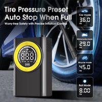 Compresseur d'air portable 12V pour voiture avec affichage intelligent et manomètre numérique, idéal pour vélos et motos (ABS)