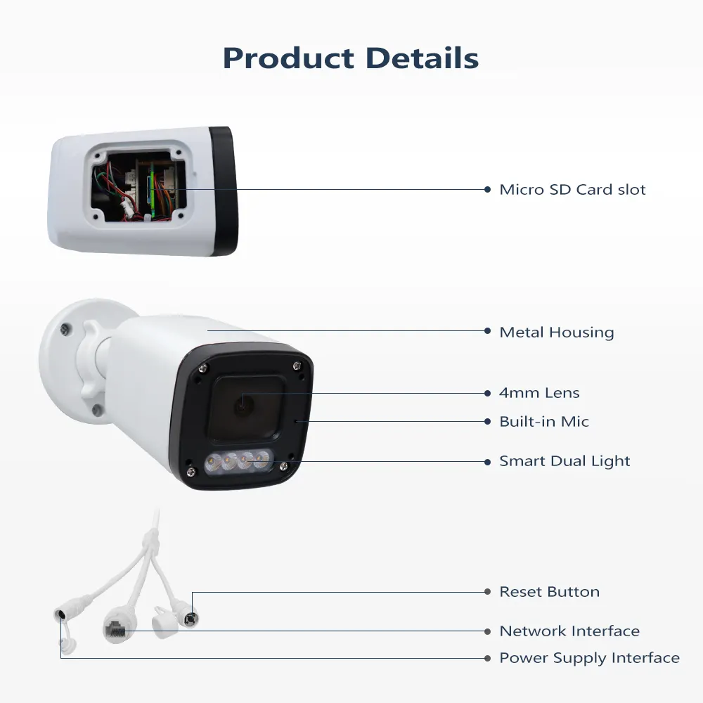 Hik Video Beveiligingssysteem Indoor Cctv Outdoor 4mp Vast Netwerk Voor Hikvision Auto Tracking Ptz Ip Poe Face Capture Ai Camera