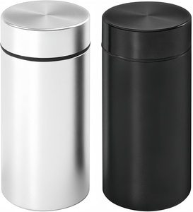 Vente en gros de pots hermétiques portables en acier inoxydable et aluminium, anti-odeur, avec logo personnalisé, pour herbes et tabac, usinage par brochage filaire EDM - Product Image 5
