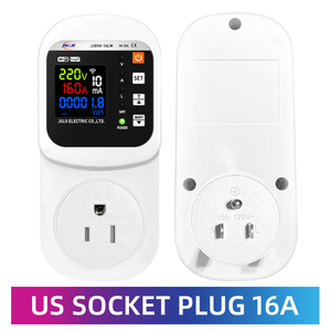 <span class=keywords><strong>ปลั๊กไฟ</strong></span>อัจฉริยะ JIUJI WIFI ป้องกันไฟเกิน ไฟตก กระแสเกิน พร้อมหน้าจอ LCD แสดงพลังงานไฟฟ้า ป้องกันไฟรั่ว ป้องกันไฟเกินพิกัด สำหรับปลั๊กแบบ US - Product Image 1