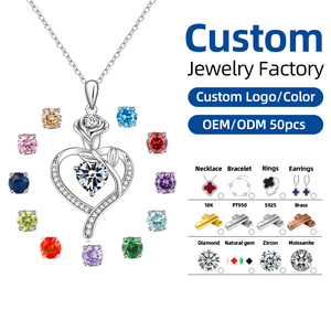 Collier Cœur <span class=keywords><strong>en</strong></span> Forme <span class=keywords><strong>de</strong></span> Rose <span class=keywords><strong>en</strong></span> <span class=keywords><strong>Gros</strong></span> <span class=keywords><strong>pour</strong></span> Femme, Petite Amie, Maman, Fille – Cadeau d'Anniversaire, Pierre <span class=keywords><strong>de</strong></span> Naissance <span class=keywords><strong>de</strong></span> Décembre - Product Image 1