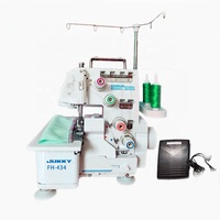 Machine à coudre à surjet domestique JK4-434D prix d'usine avec quatre fils et lampe LED une machine à coudre