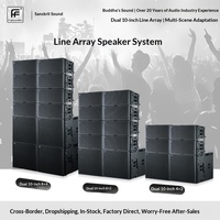 Système audio professionnel haute performance Fyinaudio Dual 10 pouces à deux voies pour la diffusion de chants bouddhistes (62Hz-20KHz)