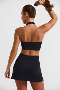 Beauty Back Bra Yoga wanita, pakaian dalam lari dada tipis Anti kendur, pakaian luar pinggul mengangkat olahraga rok pendek - Product Image 5