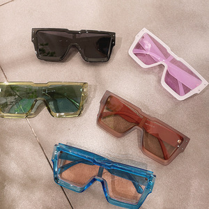 Lmamba 3947 Gafas de Sol de una Pieza con Marco Grueso, Diseño de Lujo, Marca de Moda, Gafas de Sol Extra Grandes para Mujer, Retro para Hombre, Alta Calidad 2024 - Product Image 5