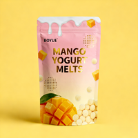 Op maat gedrukte verpakkingen voor diepvriesgedroogd fruit, hersluitbare staande pouches, geurdicht, vochtbestendig, mylar zakken met uw logo
