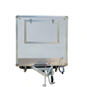 Chariot alimentaire multifonctionnel électrique à 4 roues en acier inoxydable pour crème glacée, petit-déjeuner, barbecue mobile, stand de marché nocturne et fritures - Product Image 4