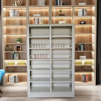 Una parada de muebles escolares de madera y metal estantería de pie estanterías biblioteca hogar de madera