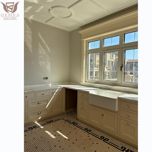 Demea rắn gỗ nội thất với nhôm bên ngoài Composite cửa sổ nhiệt phá vỡ khung cho nhà nhôm mạ gỗ khuôn cửa sổ - Product Image 2