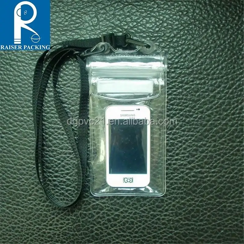 FREE SAMPLE Wholesale Customized Clear PVC Universal Size Underwater IPX8 Water proof Pouch Case Waterproof Phone Bag for Mo