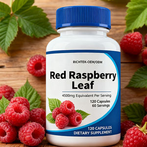 Kapsul suplemen daun <span class=keywords><strong>Raspberry</strong></span> merah dengan 15 sampai 1 ekstrak kekuatan setara dengan 4500mg Per menyajikan untuk wanita Dukungan Kesehatan - Product Image 1