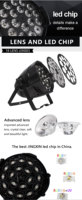 Usine directe 12 Leds Par effet de scène éclairage Dmx512 lumière scène 12 Led 18X12W ensemble de lumière