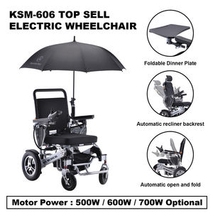 Silla de ruedas el￩ctrica de plegado autom￡tico, ligera, de rendimiento fiable, uso inteligente, silla de ruedas el￩ctrica plegable de oficina, para uso en oficina - Product Image 6