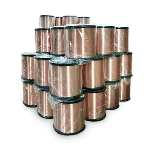 CCA CCAM Line 5%-10%-35% Copper Wire Manufacturer 0.1-1.2MM Copper Clad Aluminum Magnesium Cca Ccam Coil Magnet Wire