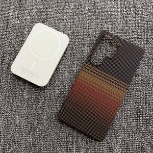 เคสโทรศัพท์มือถือแม่เหล็กเนื้อคาร์บอนไฟเบอร์คุณภาพสูงสำหรับ Samsung S26 S25 S24 ultra บางเฉียบ ป้องกันแรงกระแทก ฝาหลังแข็ง - Product Image 5