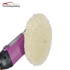 Disque de polissage pour voiture de 7 pouces, 100% laine CR, forme ronde, OEM personnalisable, tampons de polissage de 5/8 pouces - Product Image 5