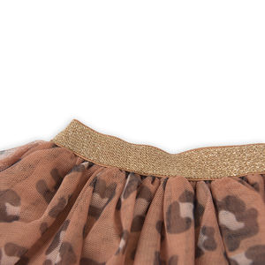 Falda Tutú para Niña, Falda Corta de Ballet con Volantes de Malla, Falda Tutú con Estampado de Leopardo - Product Image 2