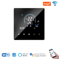 Termostato Inteligente WiFi RKHK Tuya para Calefacción por Suelo Radiante, Aire Acondicionado, Panel Táctil de Pared, Controlador de Ventilador de 3 Velocidades
