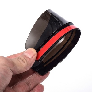 Autocollant de rétroviseur de voiture en PVC noir 2 pièces, pare-brise de pluie - Product Image 1