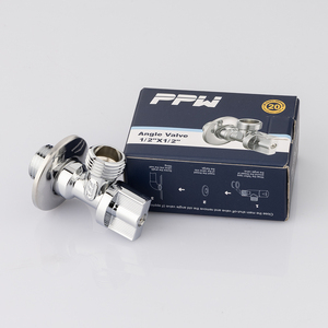 Pmw tinh chế Brass van góc chất lượng cao Nước dừng van thủy lực PN16 phòng tắm bồn rửa nhà vệ sinh hệ thống ống nước Chrome - Product Image 3