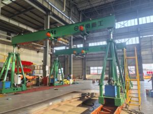 เครนขาสูงไฮดรอลิกสำหรับงานหนักแกนมอเตอร์กำลังยก1500ตันความสูง12ม. จากโรงงาน - Product Image 6