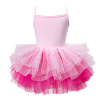 Robe de princesse en maille pour filles, sans manches, une pièce, vêtements de performance pour enfants, étoiles d'été