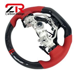 Accesorios Interiores Personalizados, Volante de Fibra de Carbono Forjado Real para <span class=keywords><strong>Lexus</strong></span> IS RC GS NX 500 350 300h 200 F Sport 2013-2025 - Product Image 4