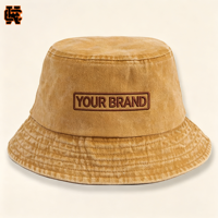 Chapeau Bob Réversible en Coton Lavé avec Logo Brodé Personnalisé OEM ODM pour Pêche et Activités de Plein Air – Vente en Gros