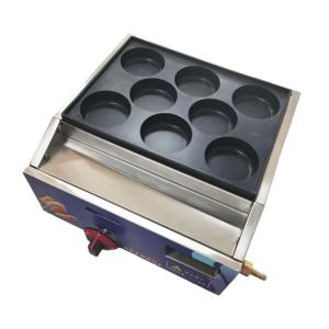Mesin Pembuat Waffle <span class=keywords><strong>Burger</strong></span> Telur 8 Lubang Anti Lengket untuk Gas, Pembuat Roti Hamburger dan Pancake - Promo! - Product Image 3