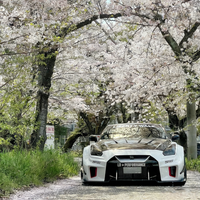 Kit de Carrocería Ancha LB de Fibra de Carbono para Nissan GT-R R35 2008-2024, Piezas Exteriores de Carrocería