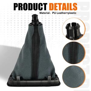 Housse de pommeau de levier de vitesse en cuir pour Volkswagen Caddy 2016, 6 vitesses, design ergonomique pour la protection de l'intérieur de la voiture - Product Image 3