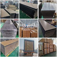 Panneaux acoustiques en bois à lattes de l'usine Tianyun, fournisseur Akupanel, panneaux muraux acoustiques insonorisants en feutre PET et bois à lattes