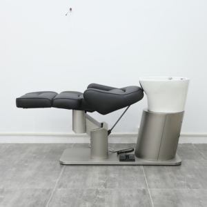 Chaise de salon de beauté électrique de luxe, en cuir synthétique, construction durable, rotation à 360 degrés, réglable en hauteur, massage - Product Image 2